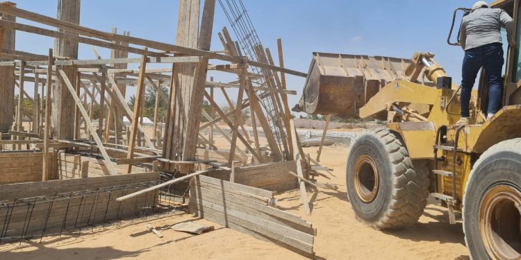 جانب من حملة الإزالة