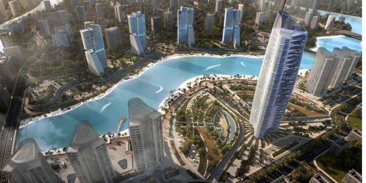 وزير الإسكان يجتمع بمسئولى المكتب الاستشارى الأمريكى العالمى مصمم أبراج العلمين الجديدة