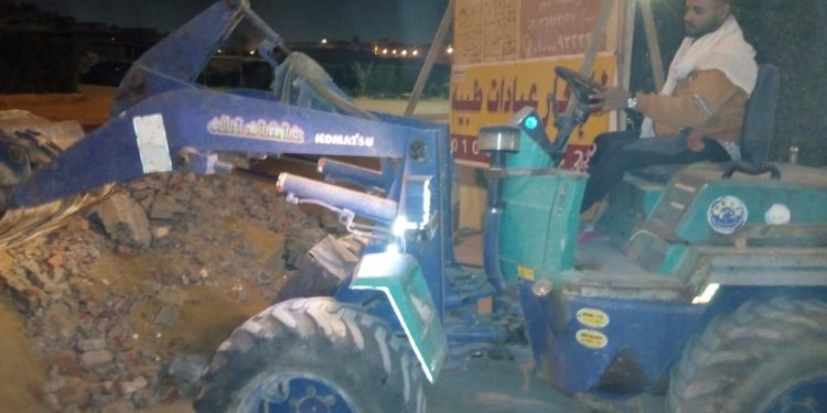 جانب من حملة الإزالة