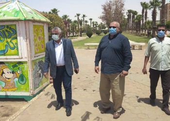 رئيس جهاز بني سويف الجديدة خلال الجولة