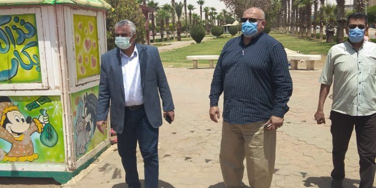 رئيس جهاز بني سويف الجديدة خلال الجولة