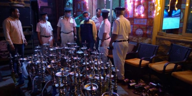 جانب من الحملات المسائية لشرطة التعمير