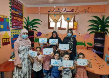 جانب من أنشطة الحملة فى قرية شرشابة