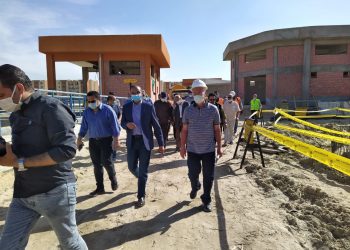 جانب من الزيارة لمدينة النوبارية الجديدة