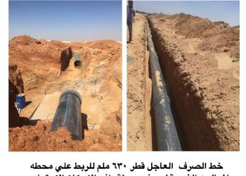 خط المياه المغذي للاسكان الاجتماعى