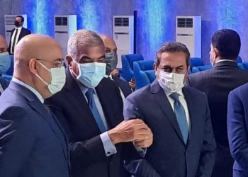 جانب من وضع حجر أساس مدينة نور