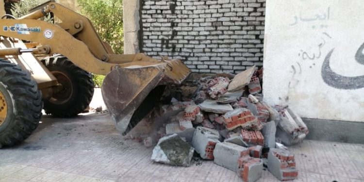 جانب من حملة ازالة المخالفات