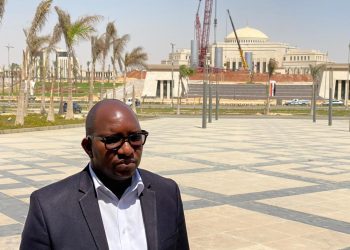 رئيس وزراء الكونغو خلال زيارته للعاصمة الجديدة اليوم