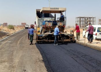 مشروعات الطرق فى العاشر من رمضان