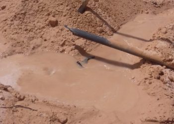 الخط الناقل للمياه بمطروح