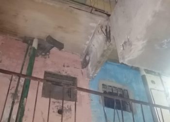 العقار المنهار جزئيا بـ6 أكتوبر