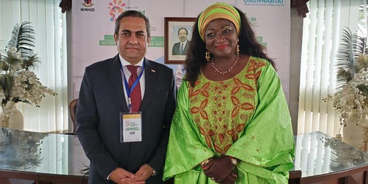 نائب وزير الإسكان يلتقي وزيرة الإسكان الكاميرونية.. ويشيد بحجم أعمال المقاولون العرب بالكاميرون