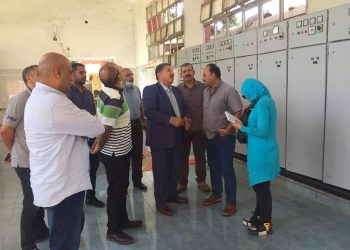 مياه كفر الشيخ تتابع جاهزية المحطات ومعدات التعامل مع الأمطار والسيول