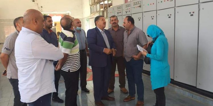 مياه كفر الشيخ تتابع جاهزية المحطات ومعدات التعامل مع الأمطار والسيول
