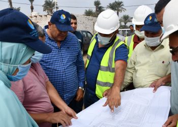 رئيس مياه المنيا يتفقد محطات العدوة ومغاغة ومشروعات حياة كريمة