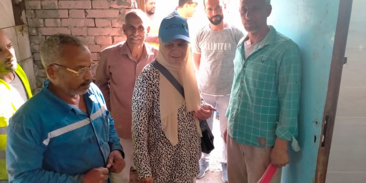 رئيس مياه بني سويف تتفقد عدد من المشروعات ضمن المبادرة الرئاسية حياة كريمة