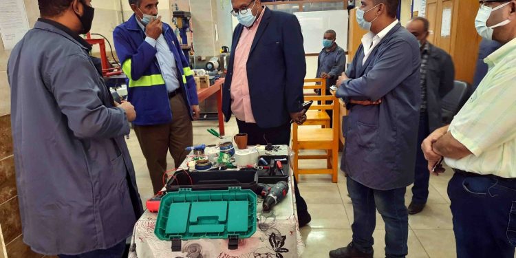 مياه سوهاج تجرى تجربة للتعامل الفورى مع تسرب غاز الكلور