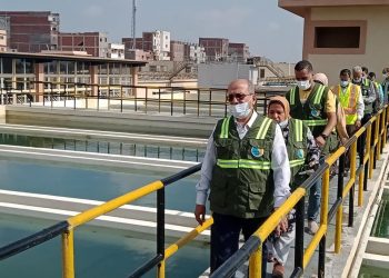 رئيس مياه الاسكندرية يتابع استعدادات محطة المنشية للحصول على شهادة tsm
