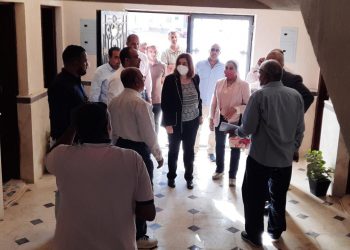 مي عبدالحميد خلال الجولة