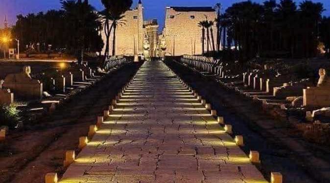 طريق الكباش بالأقصر