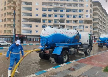 مياه مطروح: رفع حالة التأهب والتعامل مع النوة وسحب تجمعات المياه المتراكمة