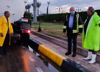 عمل مستمر لغرفة الطوارىء.. استعدادات شركة الصرف الصحى بالإسكندرية لنوة قاسم