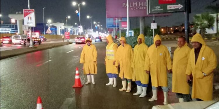 جهاز 6 أكتوبر يعلن حالة الطوارئ استعدادا للأمطار