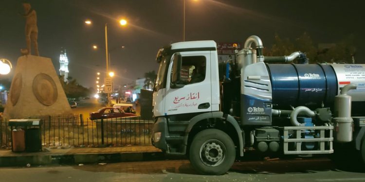 استعدادات جهاز 6 أكتوبر لإزالة آثار الأمطار