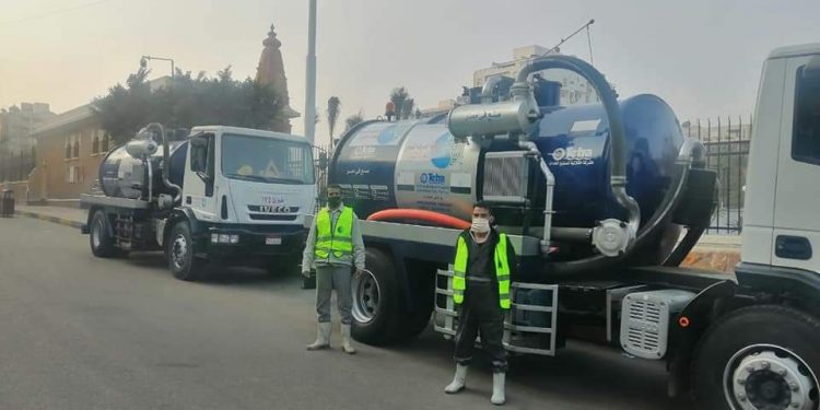 القابضة للمياه ترفع درجة الاستعداد للأمطار والسيول بالمحافظات