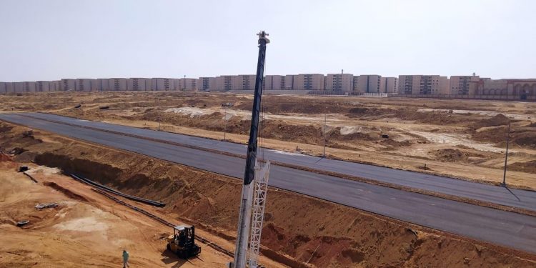 مسار القطار الكهربائي بمدينة بدر