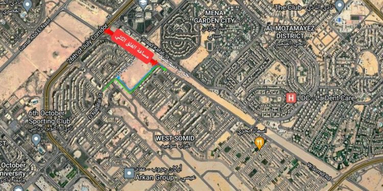 لمدة شهر.. جهاز 6 أكتوبر: غلق كلى لشارع النباتات وجزئى لغرب سوميد لإنشاء مسار القطار السريع