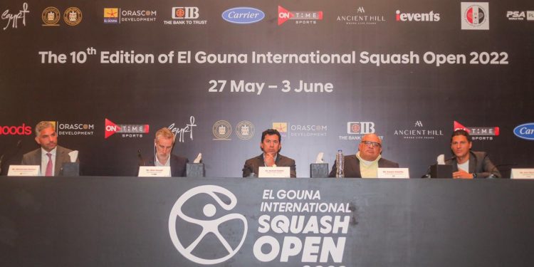 وزير الشباب والرياضة يدشن النسخة 10 من بطولة “الجونة الدولية للاسكواش البلاتينية PSA للرجال والسيدات