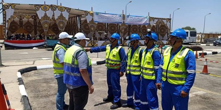 القابضة للمياه: بدء تدريبات السلامة والصحة المهنية ضمن مسابقة شركات الوجه البحرى