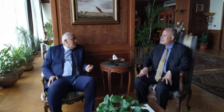 عبد العاطى والزملوط يبحثان موقف المشروعات المائية بنطاق محافظة الوادى الجديد