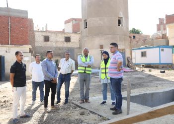 رئيس مياه بني سويف تتابع أعمال تطوير محطة معالجة تزمنت