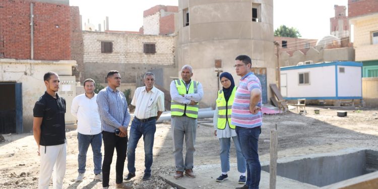 رئيس مياه بني سويف تتابع أعمال تطوير محطة معالجة تزمنت