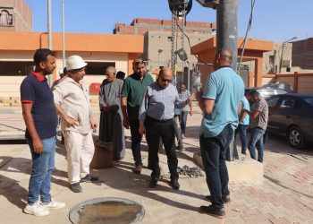 رئيس مياه أسيوط في جولة ميدانية لمشروع صرف الزاوية المنفذة بــ145 مليون جنيهاً بمشروع ISSIP2