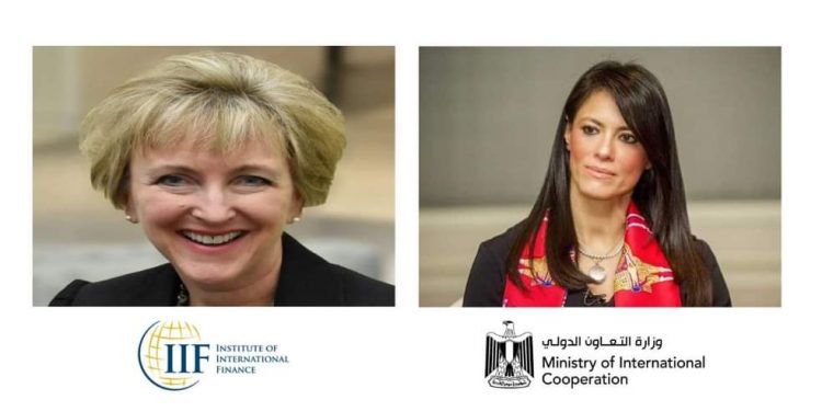 “المشاط” تبحث سبل التعاون بشأن قمة المناخ مع لمدير التنفيذي لمعهد التمويل الدولي