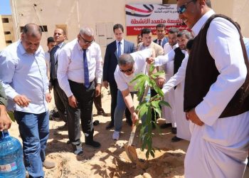 سعفان ومحافظ مطروح يشاركان في زراعة 600 شجرة في إطار مبادرة “هنجملها” بالضبعة