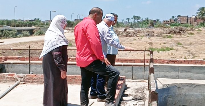 بطاقة 90 ألف م3.. رئيس مياه دمياط يتابع أعمال إعادة تأهيل لمحطة معالجة صرف صحى العنانية
