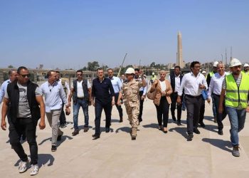 جولة تفقدية لوزير السياحة بالمتحف المصري الكبير للوقوف على الموقف التنفيذي للأعمال