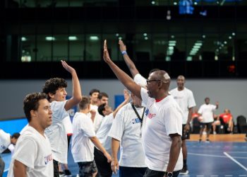 مشاركة بارزة لأطفال الأولمبياد الخاص بمعسكر كرة السلة بلا حدود بأفريقيا 2022