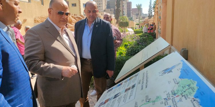 محافظ القاهرة يتفقد أعمال تطوير شجرة مريم بالمطرية
