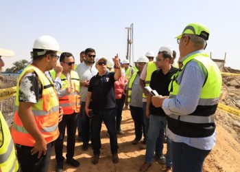 رئيس مياه أسيوط يتفقد أعمال إنشاء المعابدة المرشحة بتكلفة 220 مليون جنيها