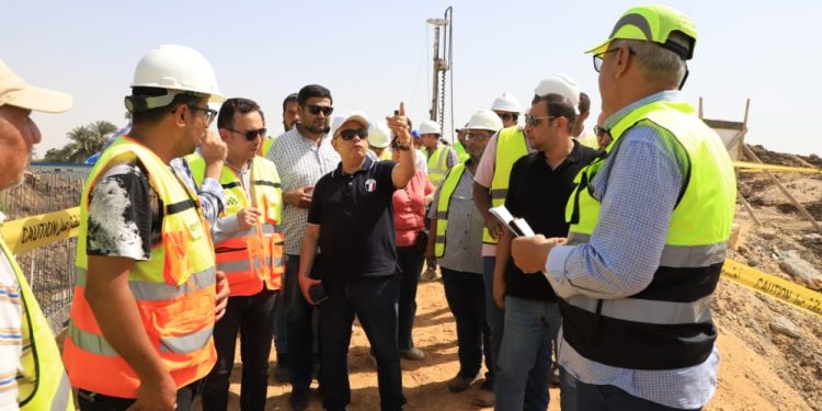 رئيس مياه أسيوط يتفقد أعمال إنشاء المعابدة المرشحة بتكلفة 220 مليون جنيها