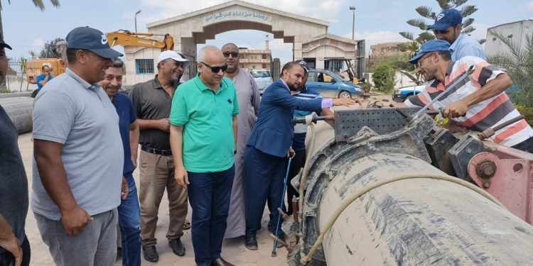 مياه البحيرة: تنفيذ خط مياه قطر 800 مم بطول 200 متر أسفل ترعة المحمودية لتحسين الضغوط