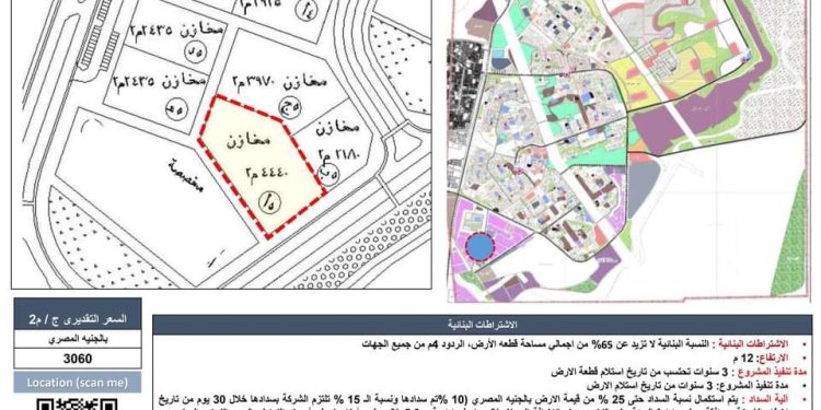 الأراضي المتاحة للاستثمار فى مدينة 15 مايو