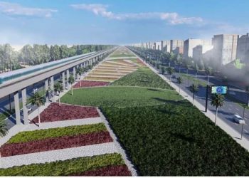 جهاز حدائق اكتوبر تنفيذ ازدواج ،، R4،، طريق الحي الايطالي ضمن اعمال التطوير