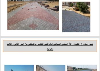 تكثيف معدلات أعمال تطوير وتوسعة طرق بطول 10 كم.. وزيادة المسطحات الخضراء بمدينة المنيا الجديدة