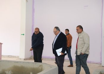 رئيس مياه المينا يتفقد اعمال تطوير واحلال تجديد محطة مياه أرض سلطان المرشحة بطاقة 475 ل\ث